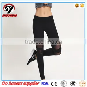 Factory Wholesale Custom Design Mesh Yoga Pants Women's Sportswear Yoga Wear thumbnail-3