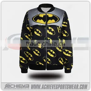 Custom Sublimation Men Women American Baseball Jackets thumbnail-2