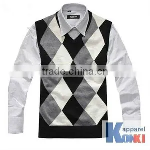 Fashion Mens Cashmere Vest/ Good Quality Cashmere Sleeveless thumbnail-1