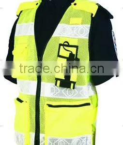 Wholesale Printing Logo Cheap Low MOQ Orange Yellow Green Safety Mesh Traffic Reflectors Incident Vest 3M Reflective Tank Top thumbnail-6