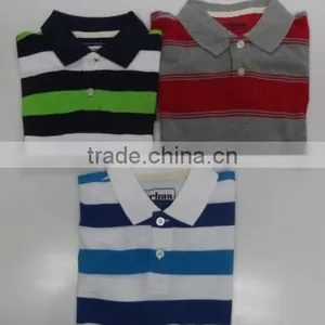 Boys Smart Collar Tees in Interesting Stripes thumbnail-3