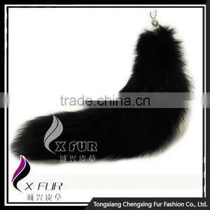 CX-R-23 Wholesale Europe Fashion Fox Tail Fur Keychain thumbnail-1