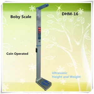 DHM-16 Ультразвуковая цифровая складная весы для измерения роста и веса с функцией выдачи монет и печати thumbnail-3