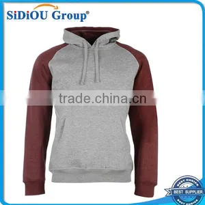 Long Sleeve Two Color Hoodies Pullover Hoodie thumbnail-1