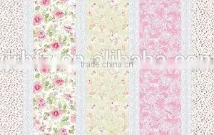Flower Printed Polyester Brushed Fabric for Bed Sheet thumbnail-1
