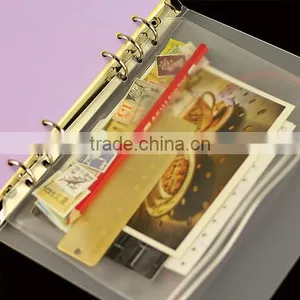 A5/A6/A7 Size 6 Holes Storage for Planner PVC Transparent Bag Paper Bag Storage thumbnail-5