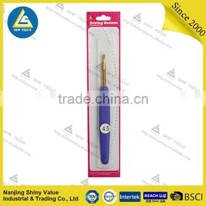 Different Colors Assorted Sizes Plastic Handle Crochet Hook Set thumbnail-3