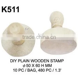 STAMP CRAFT (K511) DIY PLAIN WOODEN STAMP thumbnail-1