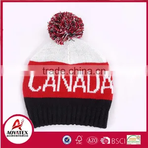 Jacquard Football Double Layers Scarf Hat Gloves Woven Acrylic Sets thumbnail-6