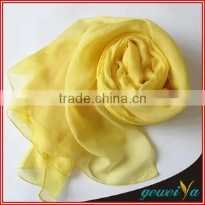 Custom Any Size Chiffon Silk Scarf Solid Color thumbnail-1