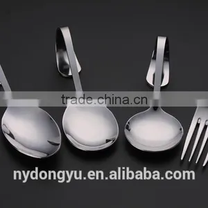 Titanium Creative Stainless Steel Spoon Fork /gmi Bent Handle Titanium Plate Fork Spoon / Fancy Dinnerware thumbnail-6
