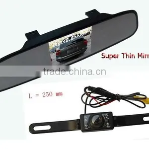 Rear View Mirror With 3.5"monitor and Backup Camera ,super Thin Mirror thumbnail-2