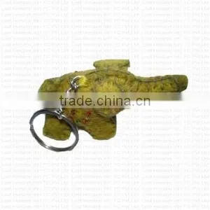Natural Sheep Wool Hand Made Felted Key Ring thumbnail-2