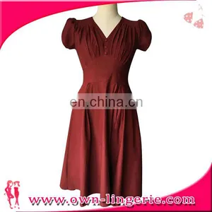 3 Colors Wholesale Black Classical Polyester Party Evening Dress thumbnail-6