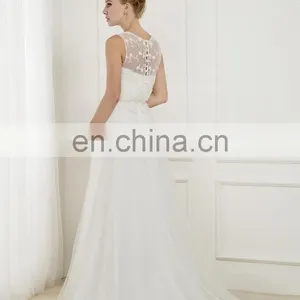 EB15079 A Line Scoope Sequine Lace Decoration Soft Tulle Princess Wedding Dress thumbnail-2