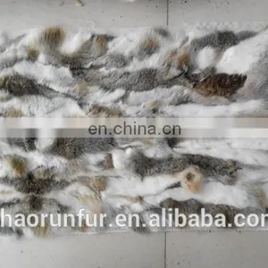100% Real Natural Rabbit Fur Plate thumbnail-1