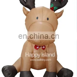 HI Inflatable Indoor Christmas Decorations Sitting Reindeer thumbnail-1
