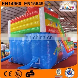Cheap Big Happy Kids Inflatable Stair Slide Toys thumbnail-3
