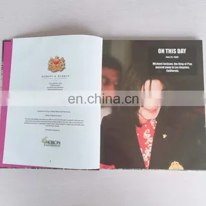 Wholesale Factory Price CMYK Printing Custom Hardcover Education History Book Printing With Ribbon thumbnail-1
