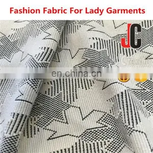 Fabric Recycled Polyester Lycra 100% Polyester Spandex Plain Dyed Jacquard Stretch Knit Fabric thumbnail-2