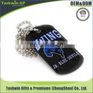 Metal Dog Tag With Chain, Metal Dog Tag With Printing Logo, Custom Sublimated Dog Tag for Sale thumbnail-1