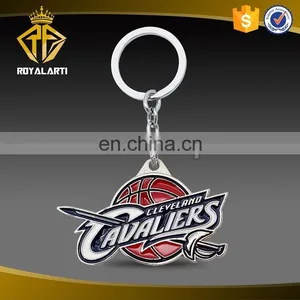 Cool Custom Zinc Alloy Basketball Metal Keychain With Custom Logo thumbnail-1