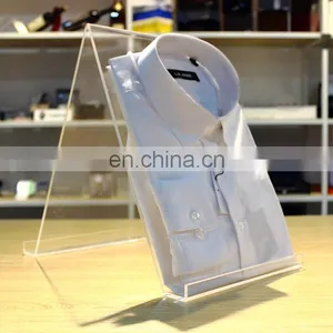 Acrylic T-shirt Holder L Frame Display Rack Dekstop Stand,Plexiglass Jersey Display Holder thumbnail-1