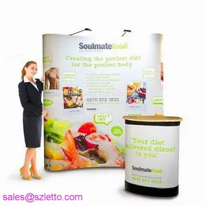 Custom Printed Advertising Equipment Aluminum Portable Tension Fabric Display thumbnail-5