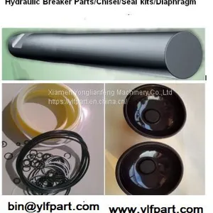 Chinese Manufacturer Furukawa Rock Hammer Auxiliaries F22 Seal Kits Diaphragm Chisel F27,f30,f70,f100,hb2g,hb3r thumbnail-1