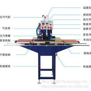 Digital T-shirtpneumatic Heat Press Heatpress Transfer Sublimation Printing Machine Heat+Press+Machines 15 15x15 thumbnail-1