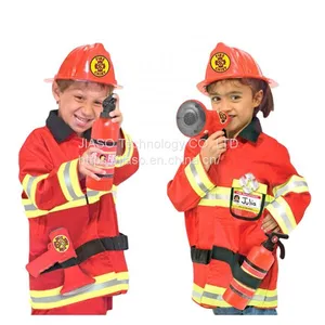 Latest Toddler Fireman Costume Baby Firefighter Costume With Toy Accessories thumbnail-1