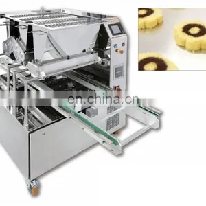 High Capacity Two Colors Biscuit Cookies Machine for Biscuits With Chocolate/ Jam thumbnail-3