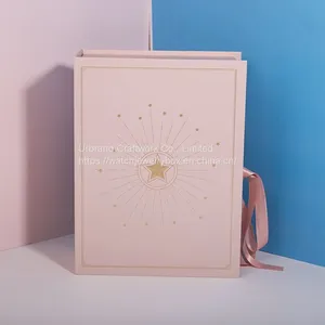 New Pink Blue Mother's Day Book Flip Gift Box Soap Flower Chocolate Cosmetic Gift Box thumbnail-3