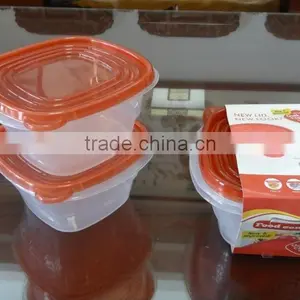 Good Selling 2 Pcs Plastic Food Storage Container 1200ml thumbnail-1