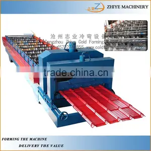 PPGI Step Tile Roofing Sheet Cold Forming Machine/step Roof Panels Roll Forming Machine thumbnail-6