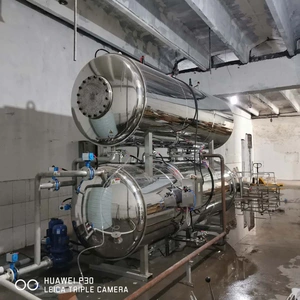 Sterilization Temperature Of Milk Automatic Industrial Water Bath Sterilization Equipment thumbnail-1