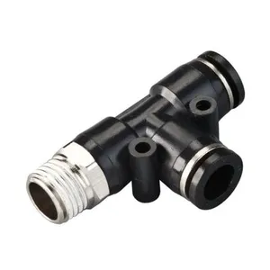 3 Way PD Series 4mm to 12mm T Type Plastic 1/2 Pneumatic Push to Connect Fittings thumbnail-4