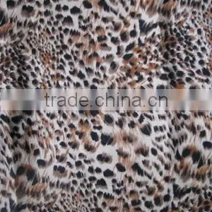 Leopard Print Satin Fabric thumbnail-1
