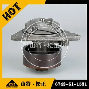 Genuine Komatsu WA430-6 Loader SAA6D114 Engine Water Pump 6743-61-1531 thumbnail-1
