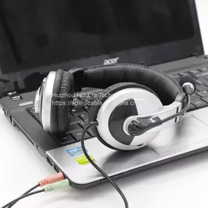 Hot Selling Over Ear Business Wired Headset Computer PC Telephone USB Headsets Headphones With Mic HD804 thumbnail-4