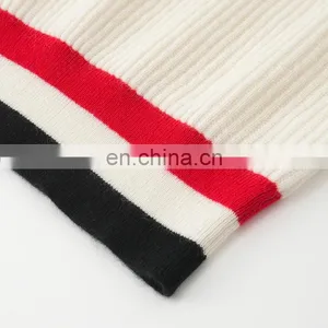 Latest Casual Design Solid Pattern 100% Pure Cashmere Crew Neck Rib Knitting Pullover Winter Sweater for Girls thumbnail-5