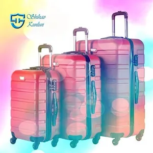 Custom Brand Suitcase 360 Degree Travel Luggage Bag Sets With Aluminum Trolley Handle for Long Holiday thumbnail-2