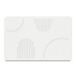 OEM ODM Customized Engraving Diatomite Stone Bath Mat Manufacturer thumbnail-3