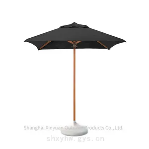 Customizable Luxury Rectangular 4-rib Beach Patio Sunshade for Outdoor Leisure Use thumbnail-1