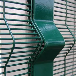 China Factory High Safety Anti Cut 358 Prison Mesh Fence Security Anti Climb 358 Security Fencing Clearview Welded Fence thumbnail-3
