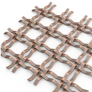 Flat Square Mesh Stainless Steel Decorative Mesh, Other Copper Embossed Mesh thumbnail-3