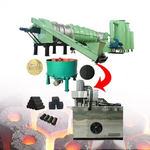 Compressed Coal Production Plant From Sawdust Agricultural Waste Charcoal Making Machine EPC thumbnail-1