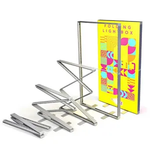 Fold LED Lightboxes Portable Trade Show SEG Light Box Folding Stand | Portable Backlit Display Stand thumbnail-1