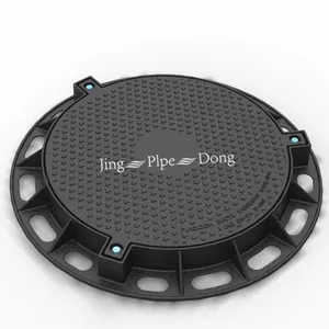 High Quality En124 Hatch Cast-Iron Heavy Type D400 With Locking System Ductile Iron Manhole Cover thumbnail-2
