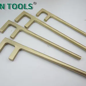 Non-Sparking F Valve Wrench for Chemical Plant Explosion-Proof Zone, Aluminum Bronze thumbnail-1